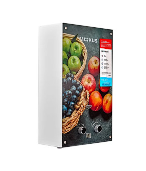 Газова колонка MIXXUS GWH-0310 BASIC GLASS димохідна 10 л/хв (панель зі скла з малюнком) (WH0024)