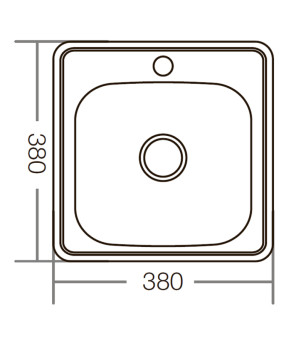 Мийка кухонна ZERIX Z3838-06-160D (decor) (ZM0556)