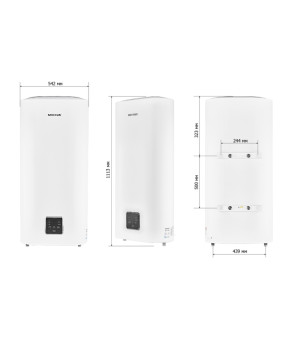 Водонагрівач "Плоский" MIXXUS EWH-09080 FLAT WET накопичувальний 80 л, мокрий тен 2 kW (WH0595)