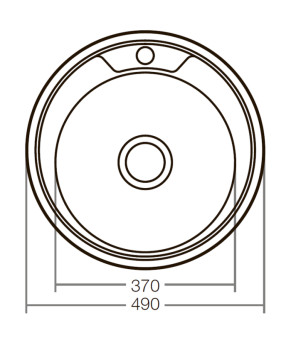Мийка кухонна Zerix Z490-06-180D (decor) (ZX1583)
