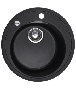 Гранітна кухонна мийка ZERIX ZS-510R-13 Графітна (ZX4537)
