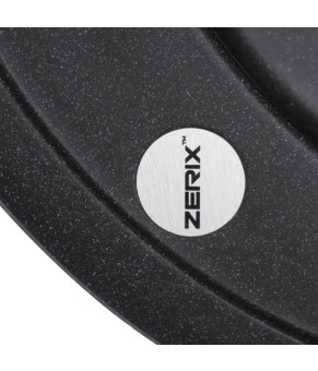 Гранітна кухонна мийка ZERIX ZS-510R-13 Графітна (ZX4537)