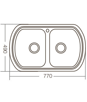 Мийка кухонна ZERIX Z7749-08-180D (decor) (ZM0566)