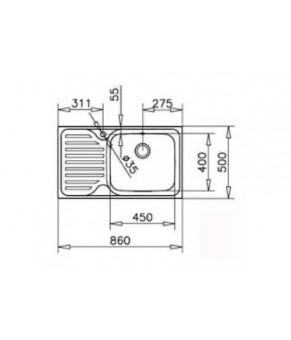 Кухонная мойка Teka Classic Max 1B 1D LHD (11119201)