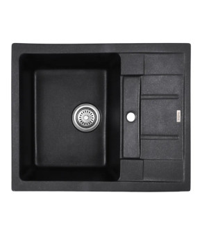 Гранитная кухонная мойка Haiba HB8210-G228 Gray 620x500x200 (HB0984)