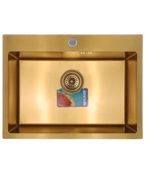 Набір Mixxus SET-6045-200x1.0-PVD-Gold (мийка + змішувач + диспенсер) (MX0589)