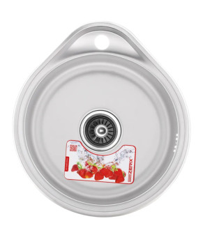 Кухонная мойка Zerix Z4843-08-180E (Satin) (ZX1598)