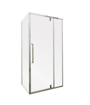 Душова кабіна без піддону Mixxus Premium BEVEL SC01-120x80x195-TR Chrome прозоре скло 6мм (MI6871)