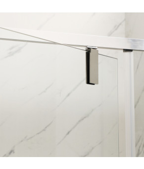 Душова кабіна без піддону Mixxus Premium BEVEL SC01-120x80x195-TR Chrome прозоре скло 6мм (MI6871)