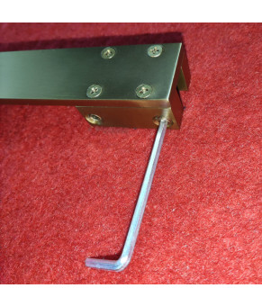 Душевая перегородка Koer SR SP02-100x200-TR-12 Walk-In матовое золото (KR5396)