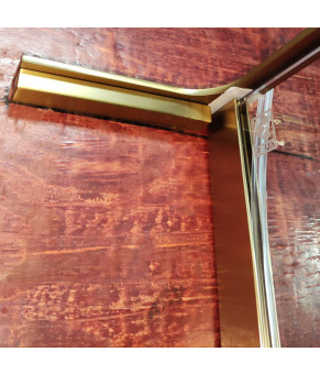 Душевая перегородка Koer SR SP02-100x200-TR-12 Walk-In матовое золото (KR5396)