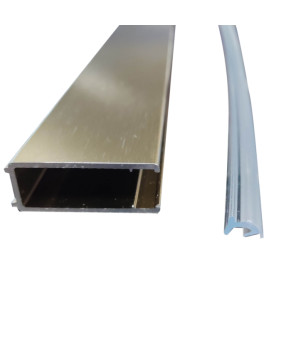 Душевая перегородка Koer SR SP02-100x200-TR-12 Walk-In матовое золото (KR5396)