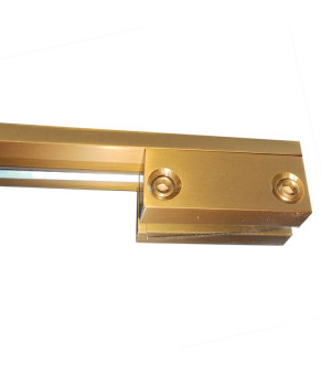 Душевая перегородка Koer SR SP02-100x200-TR-12 Walk-In матовое золото (KR5396)