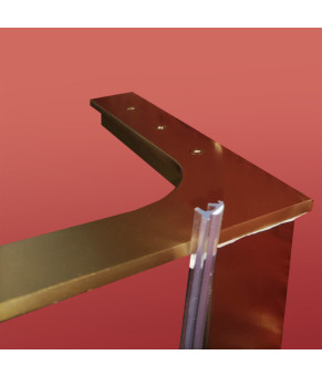 Душевая перегородка Koer SR SP02-100x200-TR-12 Walk-In матовое золото (KR5396)