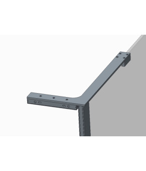 Душевая перегородка Koer SR SP02-100x200-TR-12 Walk-In матовое золото (KR5396)