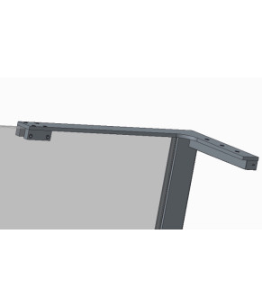 Душевая перегородка Koer SR SP02-100x200-TR-12 Walk-In матовое золото (KR5396)