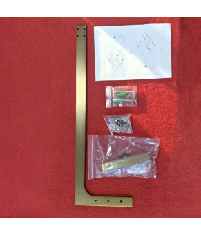 Душевая перегородка Koer SR SP02-100x200-TR-12 Walk-In матовое золото (KR5396)