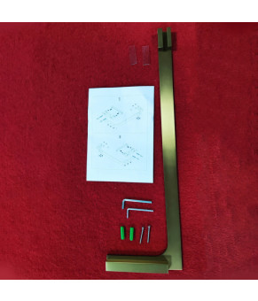 Душевая перегородка Koer SR SP02-100x200-TR-12 Walk-In матовое золото (KR5396)