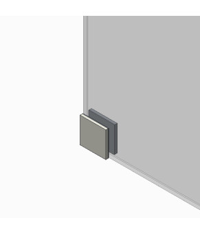 Двері в нішу Koer SR SD02-140x200-TR-01 скло прозоре 8мм, хром (KR5383)