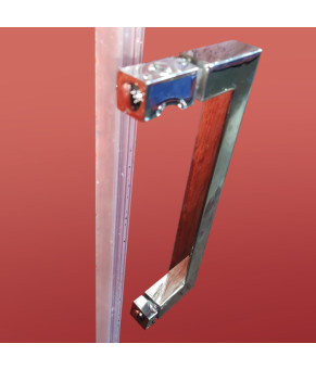 Двері в нішу Koer SR SD02-140x200-TR-01 скло прозоре 8мм, хром (KR5383)