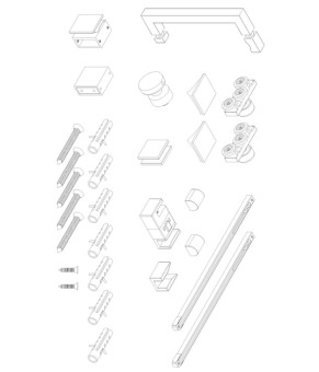 Двері в нішу Koer SR SD02-140x200-TR-01 скло прозоре 8мм, хром (KR5383)
