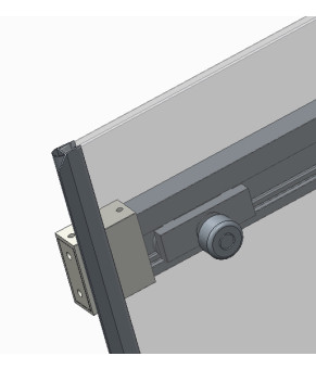 Двері в нішу Koer SR SD02-140x200-TR-01 скло прозоре 8мм, хром (KR5383)