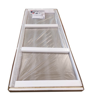 Двері в нішу Koer SR SD02-140x200-TR-01 скло прозоре 8мм, хром (KR5383)