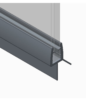 Шторки стеклянные на ванну Koer SR BS01-80x140-TR-01 прозрачное стекло 6мм, хром (KR 5400)