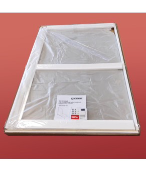 Шторки стеклянные на ванну Koer SR BS01-80x140-TR-01 прозрачное стекло 6мм, хром (KR 5400)