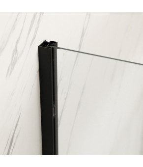 Душова кабіна без піддону Mixxus Premium BEVEL SC01-100x80x195-TR Black прозоре скло 6мм (MI6870)