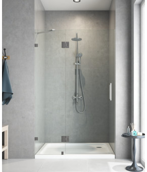 Двери в нишу Koer SR SD04 120x200см графит, прозрачное стекло Easy Clean 10мм (KR5388)