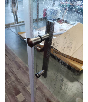 Двери в нишу Koer SR SD01-120x200-TR-07 прозрачное стекло Easy Clean 8мм, графит (KR5378)