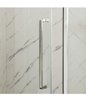 Душова кабіна без піддону Mixxus Premium BEVEL SC01-90x90x195-TR Chrome прозоре скло 6мм (MI6863)