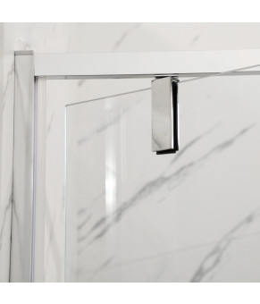Душова кабіна без піддону Mixxus Premium BEVEL SC01-90x90x195-TR Chrome прозоре скло 6мм (MI6863)