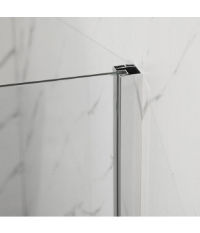 Душова кабіна без піддону Mixxus Premium BEVEL SC01-90x90x195-TR Chrome прозоре скло 6мм (MI6863)