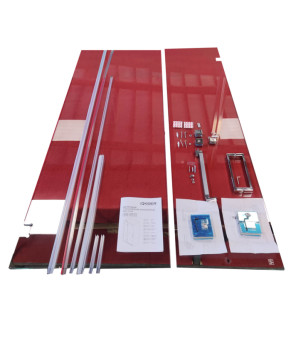 Двери в нишу Koer SR SD04-120x200-TR-01 прозрачное стекло Easy Clean 10мм, хром (KR5387)