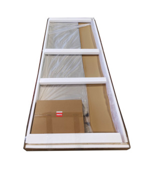 Двери в нишу Koer SR SD04-120x200-TR-01 прозрачное стекло Easy Clean 10мм, хром (KR5387)