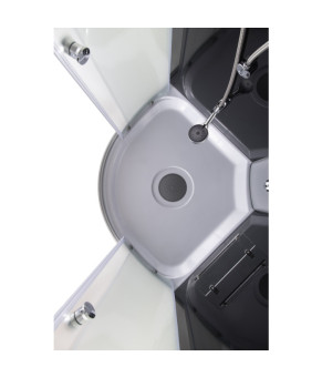 Бокс душевой с гидромассажем Mixxus STRONG SBH02-90x90x215 - GR Satin низкий поддон (MI6891)