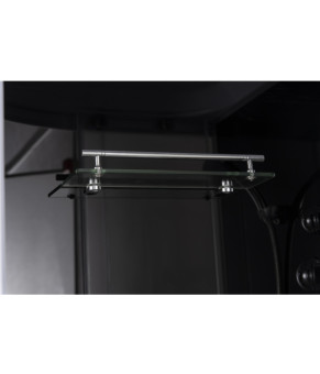 Бокс душевой с гидромассажем Mixxus STRONG SBH02-90x90x215 - GR Satin низкий поддон (MI6891)