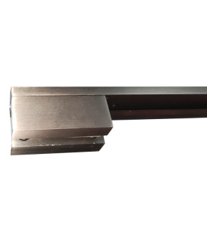 Душевая перегородка Koer SR SP02-100x200-TR-07 Walk-In прозрачное стекло Easy Clean 8мм, графит (KR5397)