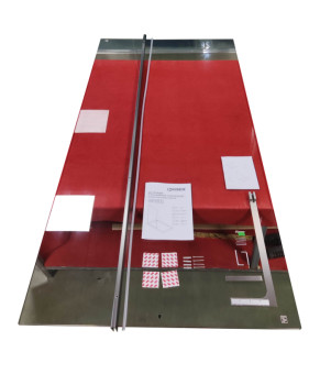 Душевая перегородка Koer SR SP02-100x200-TR-07 Walk-In прозрачное стекло Easy Clean 8мм, графит (KR5397)