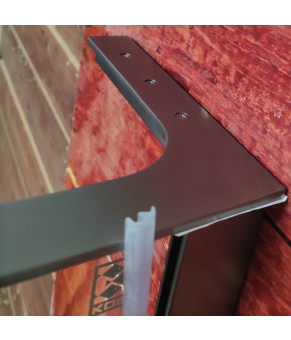 Душевая перегородка Koer SR SP02-100x200-TR-07 Walk-In прозрачное стекло Easy Clean 8мм, графит (KR5397)