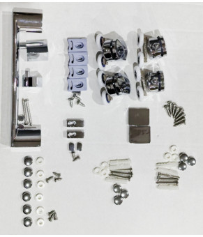 Двері в нішу Mixxus Premium DIVERSE SD01-140x185-TR Chrome прозоре скло 5мм (MI6874)