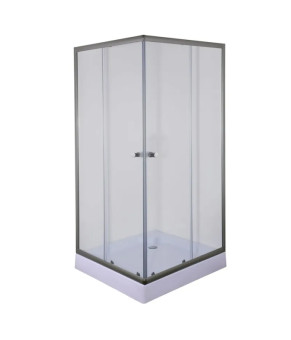 Душевая кабина с низким поддоном mixxus CUBIC SCT01-90x90x195-TR GRAPHITE прозрачное стекло 4мм (MI6905)