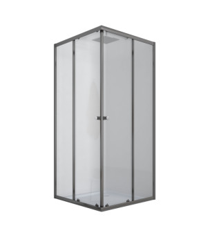 Душевая кабина с низким поддоном mixxus CUBIC SCT01-90x90x195-TR GRAPHITE прозрачное стекло 4мм (MI6905)