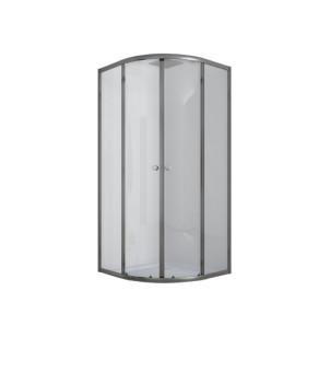 Душевая кабина с низким поддоном mixxus PLAIN SCT02-90x90x195-TR GRAPHITE прозрачное стекло 4мм (MI6901)