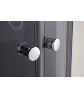 Душевая кабина с низким поддоном mixxus PLAIN SCT02-90x90x195-TR GRAPHITE прозрачное стекло 4мм (MI6901)
