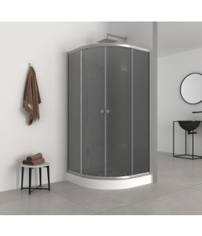 Душевая кабина Mixxus PLAIN (90*90 см) SCT02-90x90x195-GR SATIN серое тонированное стекло (MI6898)