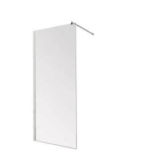 Душова перегородка Mixxus Premium FLAT SP01-140x200-TR Chrome Walk-In прозоре скло 8мм (MI6853)