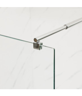 Душова перегородка Mixxus Premium FLAT SP01-140x200-TR Chrome Walk-In прозоре скло 8мм (MI6853)
